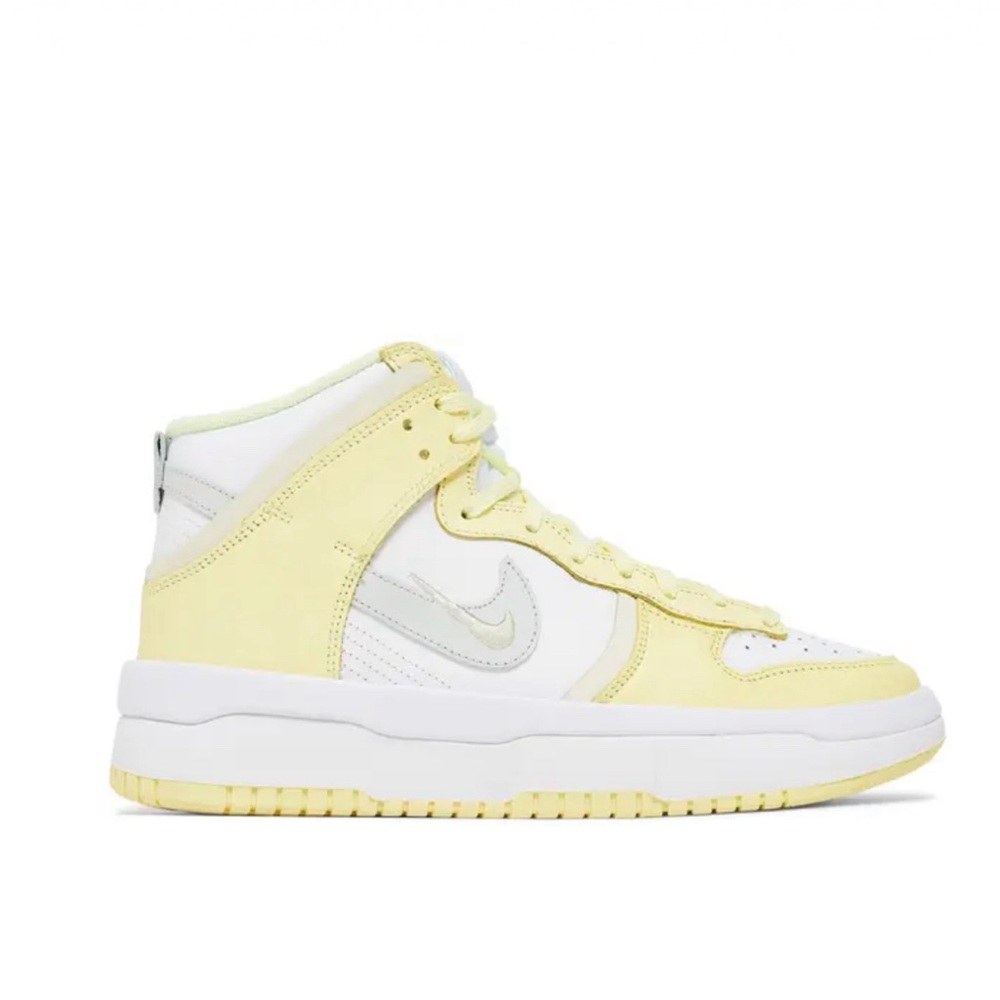 Nike Dunk High Up White/Citron Womens Sneakers Size 8.5 DH3718-105